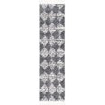 thumbnail image 3 of Unique Loom Serenity Shag Collection Area Rug - Soufriere (2' x 8' Runner Gray/Ivory), 3 of 13