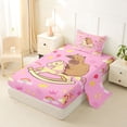 thumbnail image 2 of Erosebridal Capybara Twin Sheet Sets for Kids, Fairy Castle Bedding, 3-Piece, 2 of 5