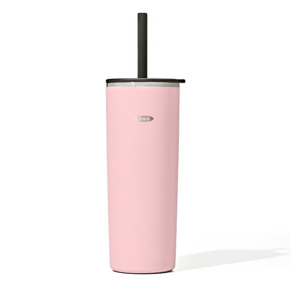 OXO Strive 24 oz. Insulated Tumbler With Straw Lid Rose Quartz
