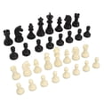 thumbnail image 3 of Solo piezas de ajedrez, 32 piezas de ajedrez de plástico, piezas de ajedrez, piezas de juego de ajedrez, durabilidad extendida, 3 of 9