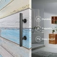 thumbnail image 4 of EaseLife 2 Pack 12" Sliding Barn Door Handles and Pulls, Rustic Double Sided Hardware Set, Heavy Duty, Matte Black Powder Coated Finish, Easy Install, 4 of 4