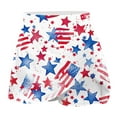 thumbnail image 3 of Wiyuqeen Patriotic Tennis Skirt with Shorts Women's American Flag Skorts High Waist Lightweight Mini Skirts Stars Striped Skorts, 3 of 5