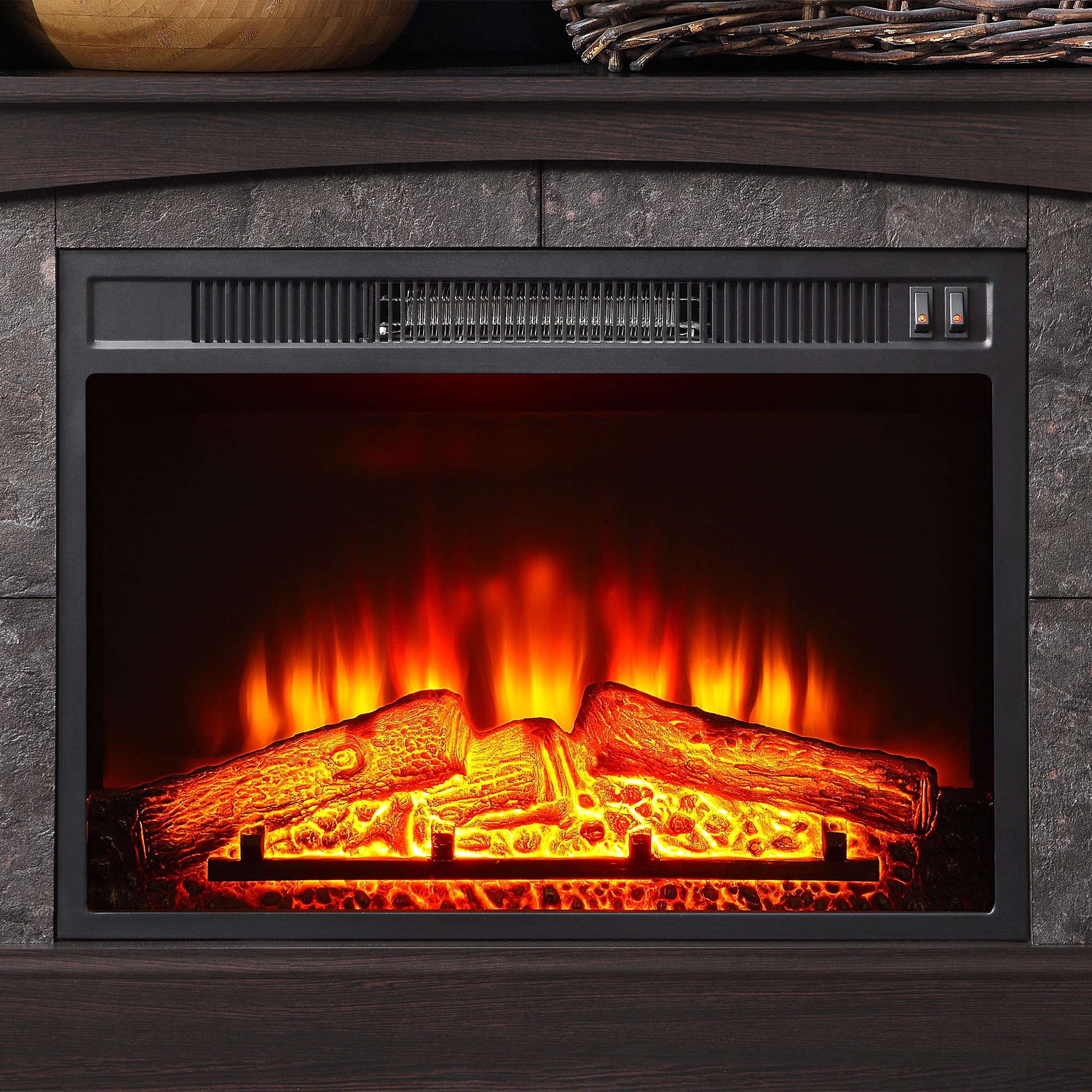 Whalen Media Fireplace For Your Home Television Stand Fits Tvs Up To Whalen Media Fireplace For Your Home Television Stand Fits Tvs Up To 50 Espresso Finish Com