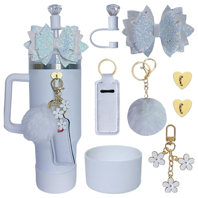 Flower Themed Accessory Set Includes Eight Pieces Designed Specifically For Enhancing Your Daily Essentials Experience