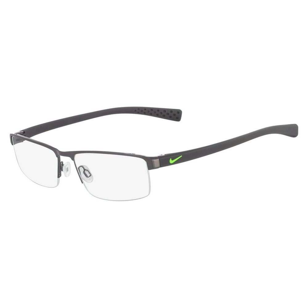 Nike NIKE 8097 Eyeglasses 068 Brushed GunmetalVoltage Green