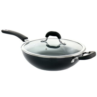 LEXI HOME Diamond Tri-ply 5 QT. Stainless Steel Nonstick Wok with Glass Lid  LB5570 - The Home Depot