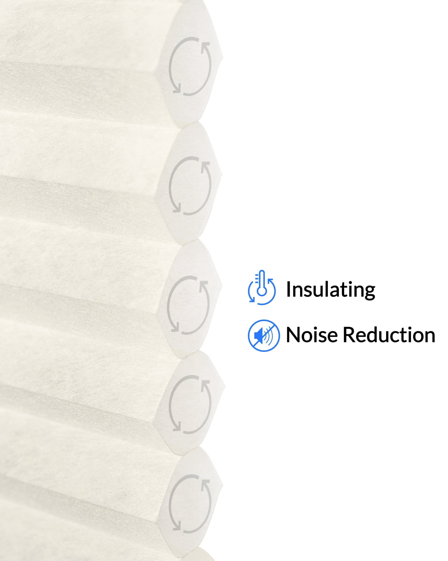 Chicology Cordless Top Down Bottom Up Light Filtering Cellular Shade Neutral White 52"W x 48"H