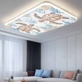 thumbnail image 2 of 1 Pack Magnetic Fluorescent Light Covers, 2x4 Ft, Ocean Turtle Seaweed Coral Sea Watercolor Magnetic Light Covers for Ceiling Lights Classroom Office Home Decor, 2 of 9
