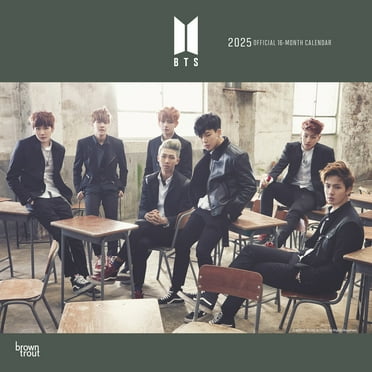BTS OFFICIAL | 2025 12x24" (Hanging) Square Wall Calendar | BrownTrout