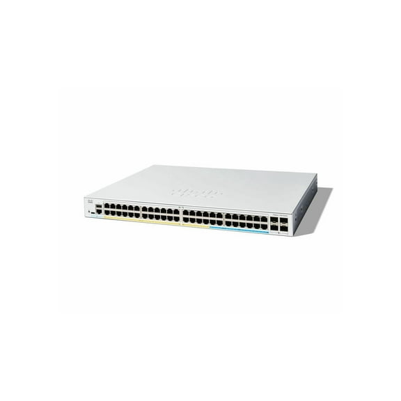 Cisco Catalyst C1300-48P-4X Ethernet Switch, 48 Ports - Manageable - 10 Gigabit Ethernet - 10/100/1000Base-T, 10GBase-X - 3 Layer Supported