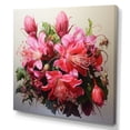 thumbnail image 2 of Designart "Vintage Blooms of Fuchsia in Pink Fusion I" Floral Wall Art - Traditional Pink Fuschia Entryway Wall Art, 2 of 6