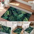 thumbnail image 5 of Tropical Plants Entryway Rug 2'x3'&nbsp; Non Slip Front Door Mats, Summer Watercolor Green Palm Leaves Entrance Rugs Indoor Outdoor Carpet, Washable Floor Mats Small Area Rug for Bedroom Kitchen, 5 of 8