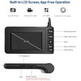 thumbnail image 3 of Industrial Endoscope Borescope Inspection Camera, 9.8FT 1080P Full HD 4.3inch LCD Digital Semi-Rigid Snake Tube Waterproof Video Recording Handhold Camera with 1700mAh Battery 1.6" - 198" Focus, 3 of 7