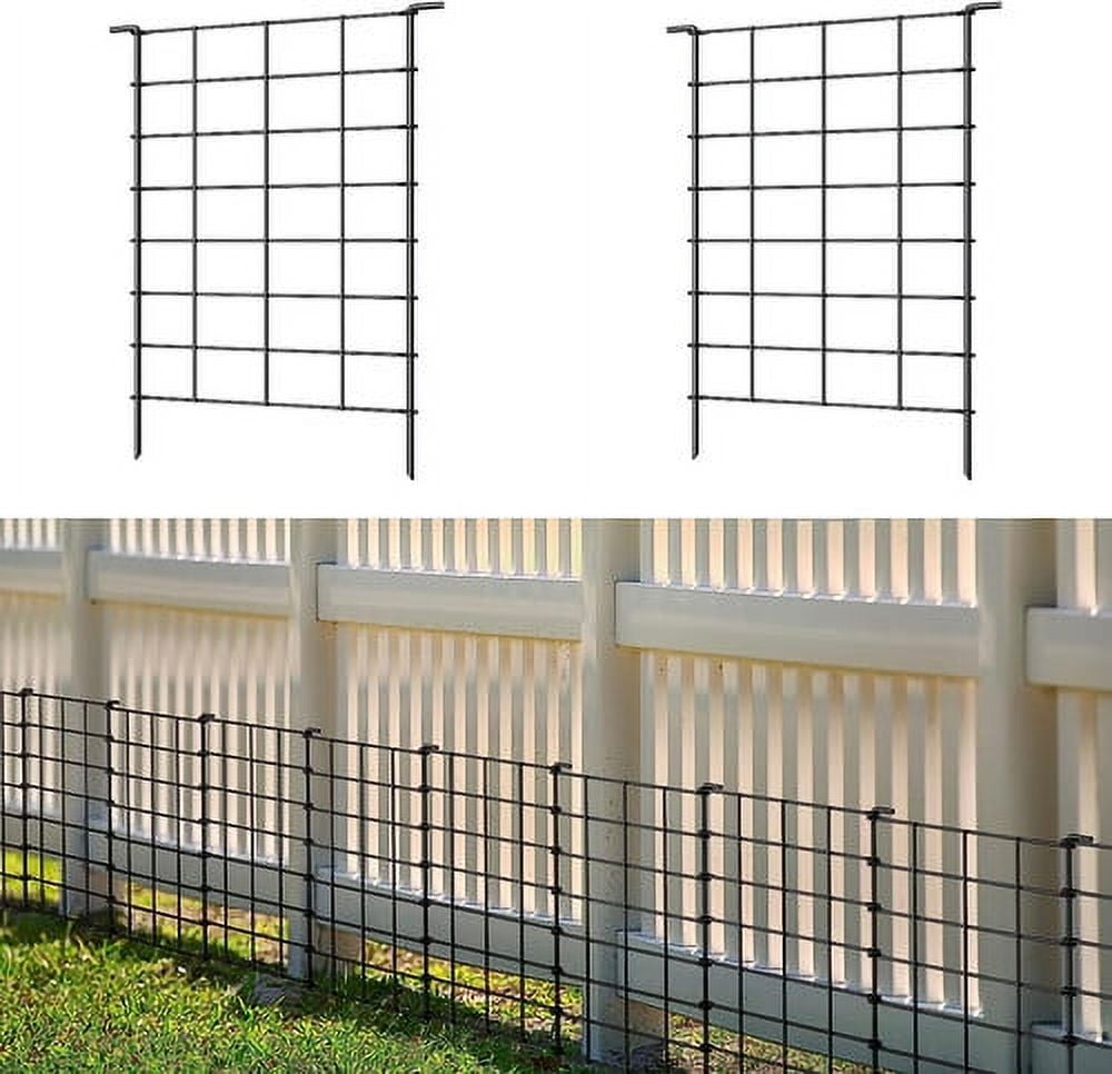 10Pcs Decorative Garden Arch Fence Patio Fence, Animal Deterrent Fence