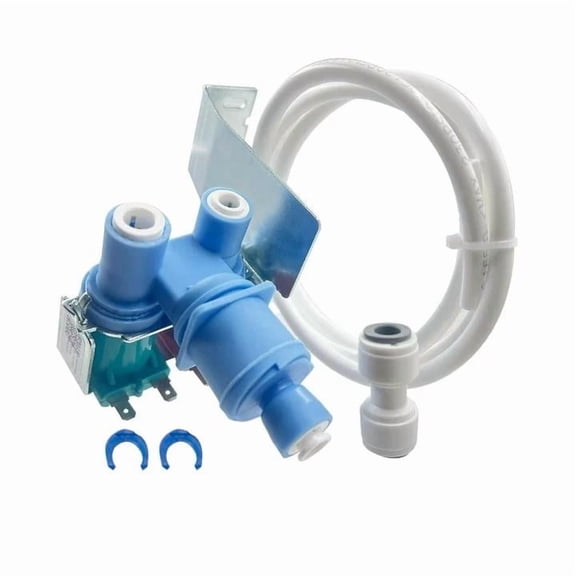 Aniceparthy W10408179 Refrigerator Water Inlet Valve fit for Whirlpool, Maytag, KitchenAid, Amana, Magic Chef, Admiral, Norge, Roper replace W10179146 4389177 W10445780 (with Tubing Connector)
