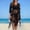 Swim-87Black, variant on Cover up Dress for Women Sheer Floral Lace Kaftan Fringe Hem See Through Tunic Beachwear Vacation Resort Wear Cruise Poolside Beach to Boardwalk