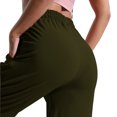 thumbnail image 4 of STETMN Womens Soft Yoga Pants Dressy Pleated High Waisted Work Pants Ladies Business Slacks, 4 of 6