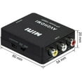 thumbnail image 5 of WIGACH RCA to HDMI,AV to HDMI Converter, 1080P Mini RCA Composite CVBS Video Audio Converter Adapter Supporting PAL/NTSC for TV/PC/ PS3/ STB/Xbox/VHS/VCR/Blue-Ray DVD Players, 5 of 5