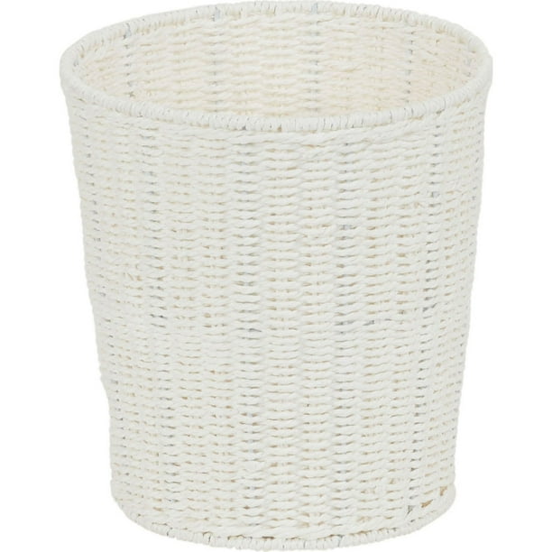 Household Essentials White Paper Rope Waste Basket