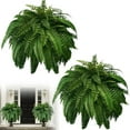 thumbnail image 4 of Artificial Boston Fern Large - Extra Realistic UV Resistant Fern Bush for Outdoors & Indoors - for Hanging Planters, Porch, Patio, Living Room & Office Decor, 4 of 4