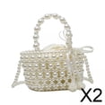 thumbnail image 1 of Bolso de cuentas para mujer,bolso de verano para mujer,bolso de moda,bolso hecho a mano,bolsa con correa para el hombro desmontable,bolso,bolso de cubo creativo,bolso de, 1 of 8