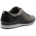 thumbnail image 3 of JUSTINREESS Paddy Men's Lace Up Leather Casual Shoes In Black Size 13, 3 of 6