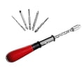 thumbnail image 1 of Kearding Destornillador de trinquete Push-Pull Ajuste del trabajador Destornilladores en Accesorio de herramienta de mano con 5 cabezas Jardín y Patio Mango rojo Kearding HA045104-02, 1 of 1
