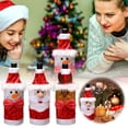 thumbnail image 3 of TIELUTT Christmas Decoration Bottle Set Hotel Table Decoration Red Bag Cartoon Old Christmas Sleeve Glasses Shatterproof Sweaters for Bottles Mens Bag Reusable Bottle, 3 of 6