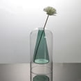 thumbnail image 1 of Empty Glass Reed Diffuser Bottle Refillable Aromatherapy Jars 1pc Glass Bud Vase Fragrance Accessories for Essential Oils, Small Flower Vase Table Centerpieces for Wedding Home Decor (Green-A), 1 of 7