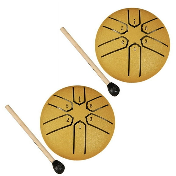 Mini Ethereal Drum, Outdoor Rain Drum, Garden Rain Drum, Rain Chakra Drum, Rainy Season Outdoor Rain Drum Yellow