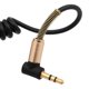 thumbnail image 3 of 1.7 1.7 Metro Cable de extensión de audio 3.5 mm Jack Macho Macho Aux Aux Cable Audio Extender de 3.5 mm Cable Con Primavera Línea de Alquiler de Teléfono Estruceable para La, 3 of 6