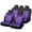 Purple, variant on Universal Waterproof Car Seat Covers 9 Piece Set Fashion Embroidery Auto Protector Interior Accessories (5 Seat Covers   4 Headrests)