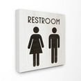 thumbnail image 2 of Stupell Industries Vintage Restroom Black And White Wood Texture Design Canvas Wall Art by Daphne Polselli, 2 of 4