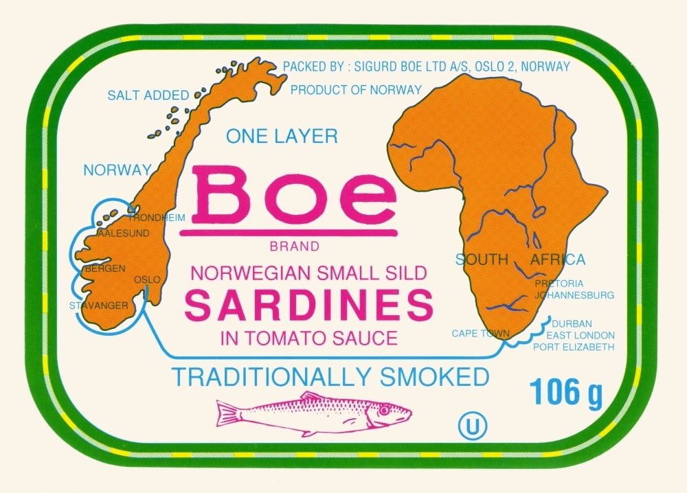Boe Brand Small Sild Sardines Poster Print by unknown (18 x 24