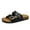 Black, variant on FREISTERN Unisex Cork Footbed Sandal Comfort Slide Sandals for Women Men