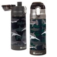 thumbnail image 1 of Botella de Agua Reutilizable Bentology Tiburón de Acero Inoxidable Doble Pared para Niños, 1 of 6