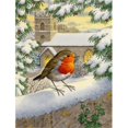 thumbnail image 1 of Carolines Treasures ASA2090GF European Robin Waiting Flag Garden Size, 1 of 3
