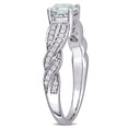 thumbnail image 3 of Everly Women's Aquamarine 14K White Gold Engagement Ring, 3 of 7
