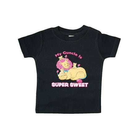 

Inktastic My Guncle Is Super Sweet Cotton Candy Lions with Pink Mane Gift Baby Boy or Baby Girl T-Shirt