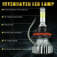 thumbnail image 2 of For Saturn ION 2003 2004 Combo 9007 LED Headlight + 881 Fog Light Bulbs Kit, 2 of 12