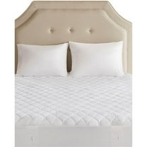 Pemberly Row Microfiber Heated Mattress Pad with 3M Moisture Treatment in White