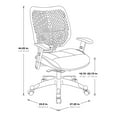 thumbnail image 5 of SPACE Seating Unique Self Adjusting SpaceFlexÂ® Fog Back Managers Chair, 5 of 6