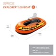 thumbnail image 2 of Bote inflable de remos en balsa Intex Explorer 100 para 1 persona para niños, 2 of 5