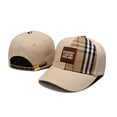 thumbnail image 2 of 2023 BURBERRY Nuevo Estilo Bordado Versión Alta Gorra Unisex Línea A Cuadros Moda Todo Combinado Estrella Mismo, 2 of 4