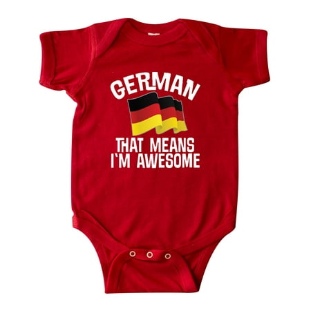 

Inktastic German Means Im Awesome Germany Flag Gift Baby Boy or Baby Girl Bodysuit