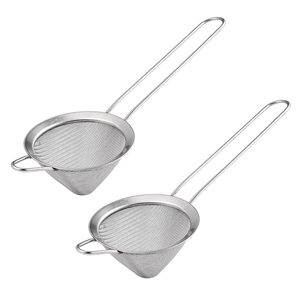 EeaseMX 2 coladores de acero inoxidable para ollas calientes, para el hogar y el restaurante (plateados)