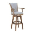 thumbnail image 1 of Tabouret Pivotant en Lin Ivoire Mastic Raleigh Arm 30", 1 of 7