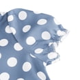 thumbnail image 7 of XXWXYD PolkaDot Girls Dress Short Sleeve 𝖯eter Pan Collar Vintag𝖾 Style Summer Play Casual Par𝗍y Outfit Ages 4-10 Toddler Kid Children Church School Birthday Celebration Gown, 7 of 7