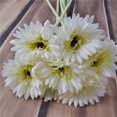 thumbnail image 1 of Langgg Artificial Chrysanthemum Simulation Floral Decor Home Party Table Centerpiece artificial Flower, White, 1 of 8