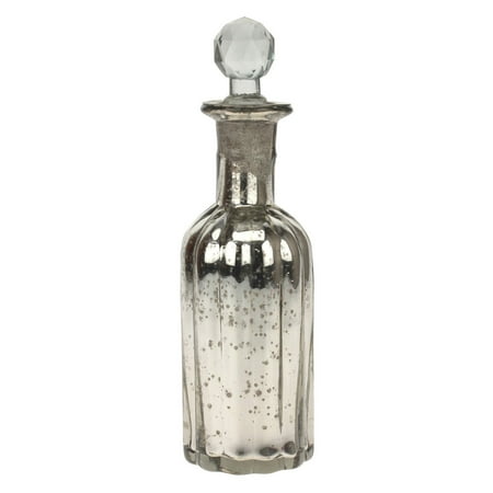 - CKK Home Decor Antique Mercury Glass Table Vase with Stopper